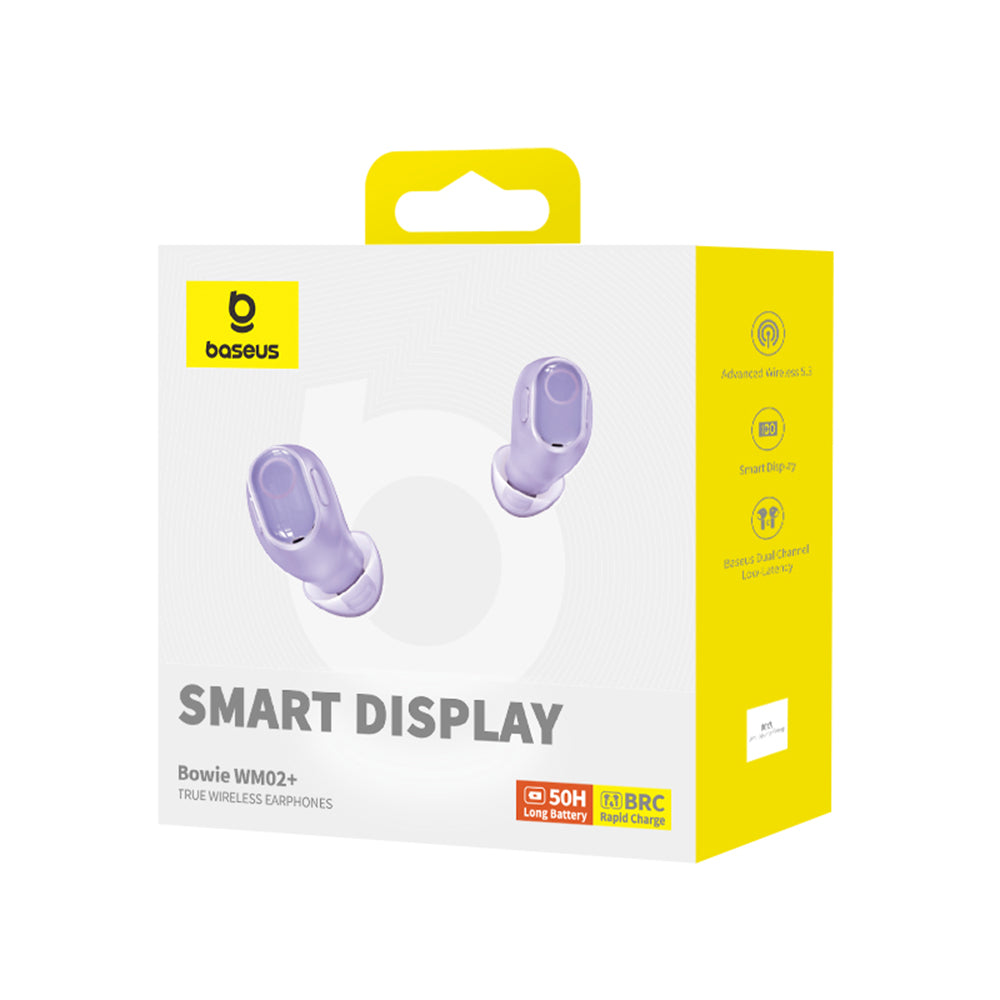 Handsfree Bluetooth Baseus WM02+, TWS, Lila NGTW370305