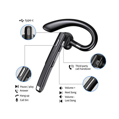 Handsfree Bluetooth Bluetooth Blavec Discover 55, MultiPoint, A2DP, Svart 