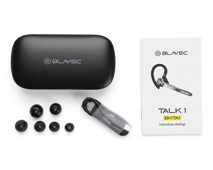 Blavec Talk 1 Bluetooth-headset, MultiPoint, A2DP, svart