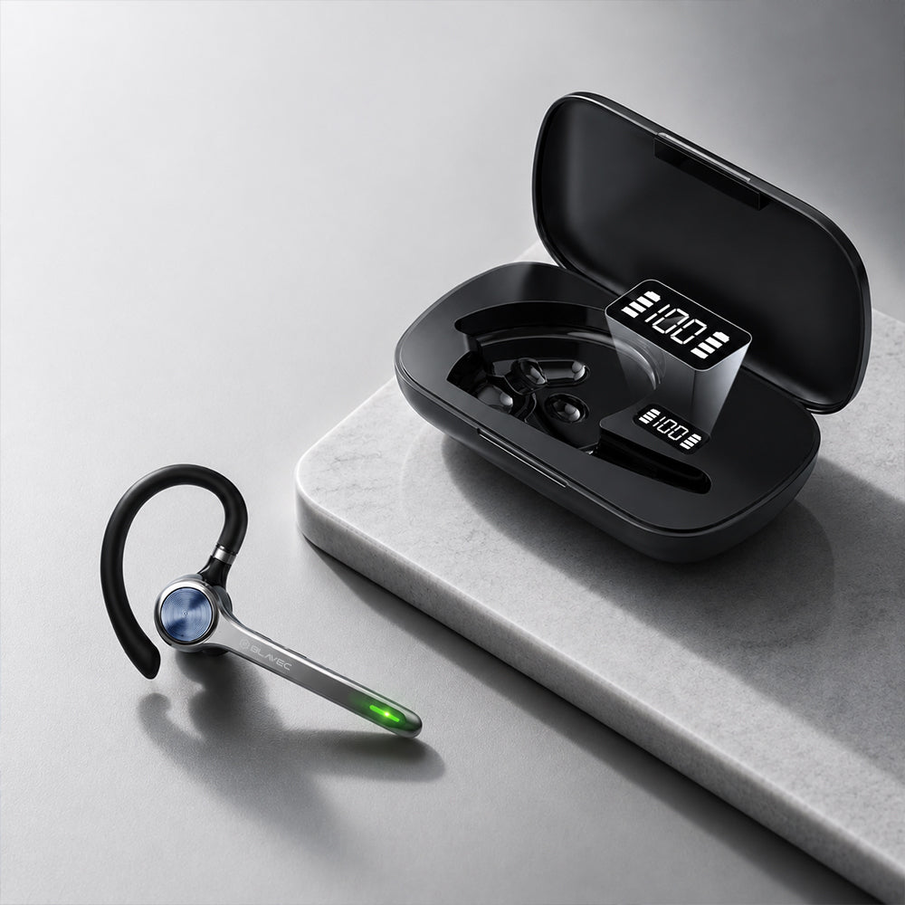 Blavec Talk 1 Bluetooth-headset, MultiPoint, A2DP, svart