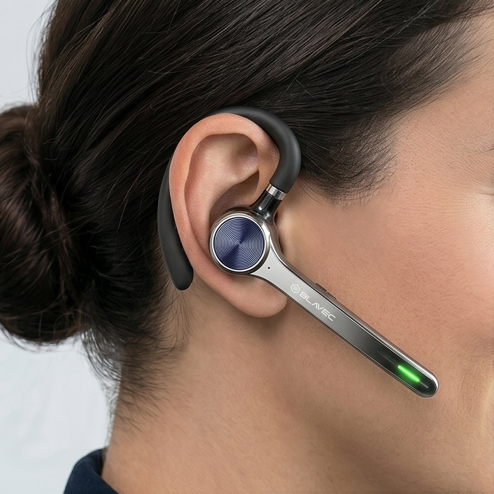 Blavec Talk 1 Bluetooth-headset, MultiPoint, A2DP, svart