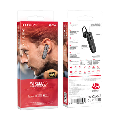 Handsfree Bluetooth-headset BC36 Lucky, A2DP, svart