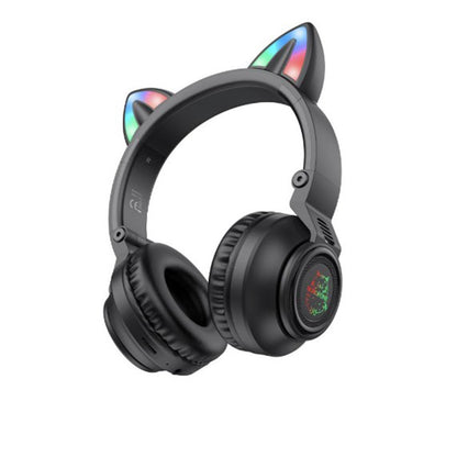 Handsfree Bluetooth Borofone BO18 Cat Ear, A2DP, Svart