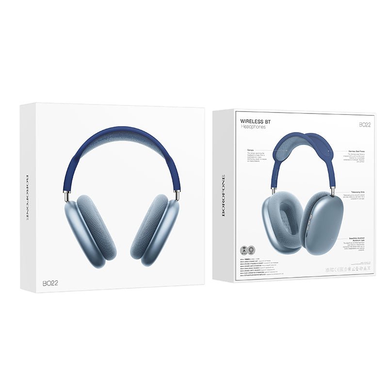 Bluetooth-handsfree Borofone BO22 Elegant, A2DP, blå