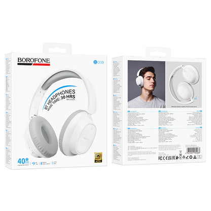Bluetooth-handsfree Borofone BO39 Melotide, A2DP, vit
