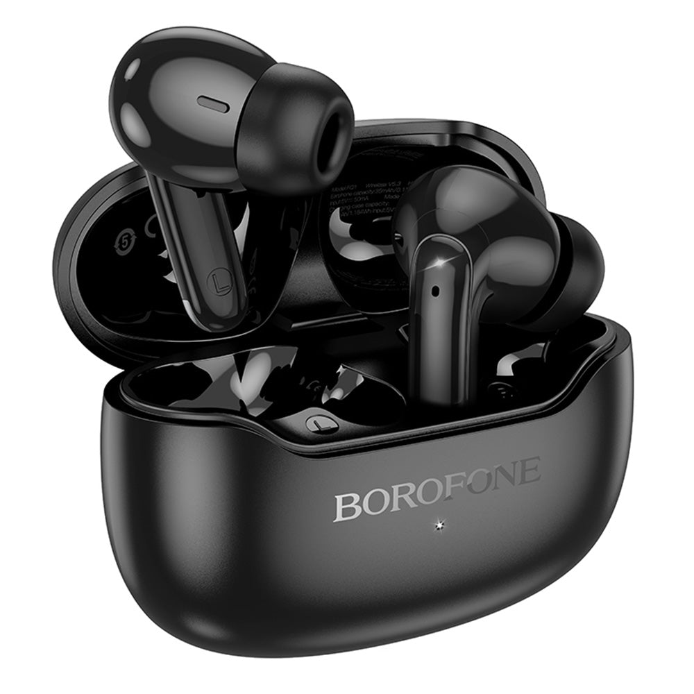 Handsfree Bluetooth Borofone FQ1 Shine, TWS, Black