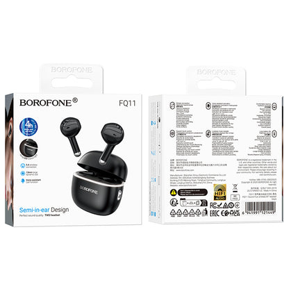 Handsfree Bluetooth Borofone FQ11 Sound, TWS, Svart
