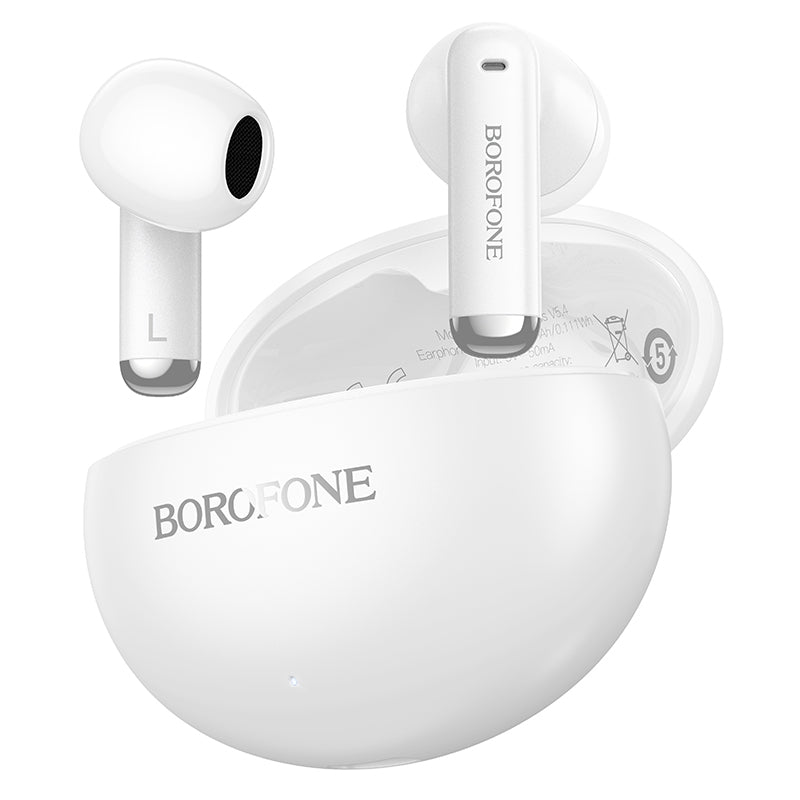 Bluetooth-handsfree Borofone FQ12 Nice, TWS, Vit