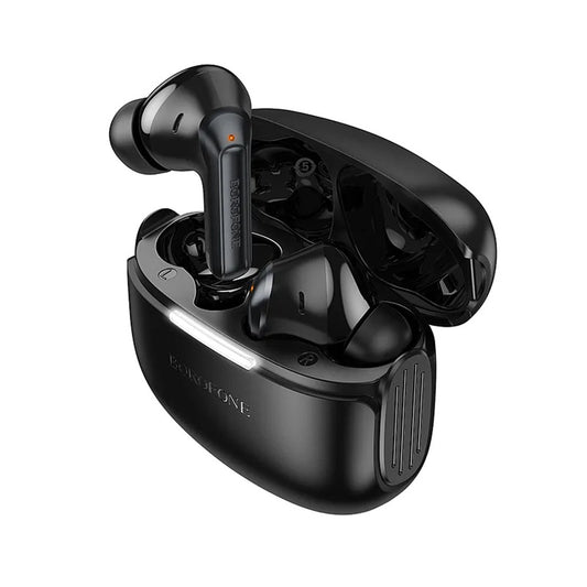 Handsfree Bluetooth Borofone FQ9 Plus Peaceful, TWS, ANC, Svart