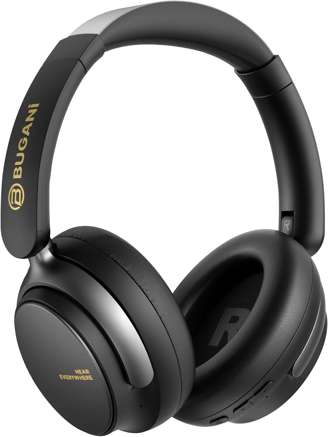 Bluetooth-handsfree Bugani Space BH01, MultiPoint, A2DP, ANC, Svart