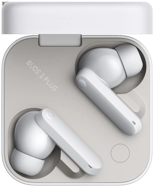 Handsfree Bluetooth CMF by Nothing Buds 2 Plus, TWS, ANC, MultiPoint, Ljusgrå, Återförslutna