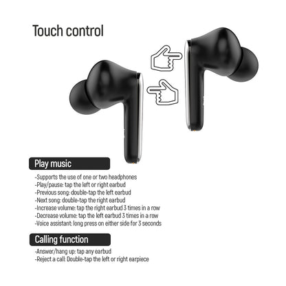 Handsfree Bluetooth ColorWay TWS3, TWS, Svart