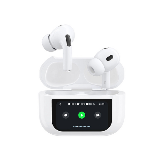 Bluetooth-handsfree Dudao U19 Display, TWS, Vit, Omslaget