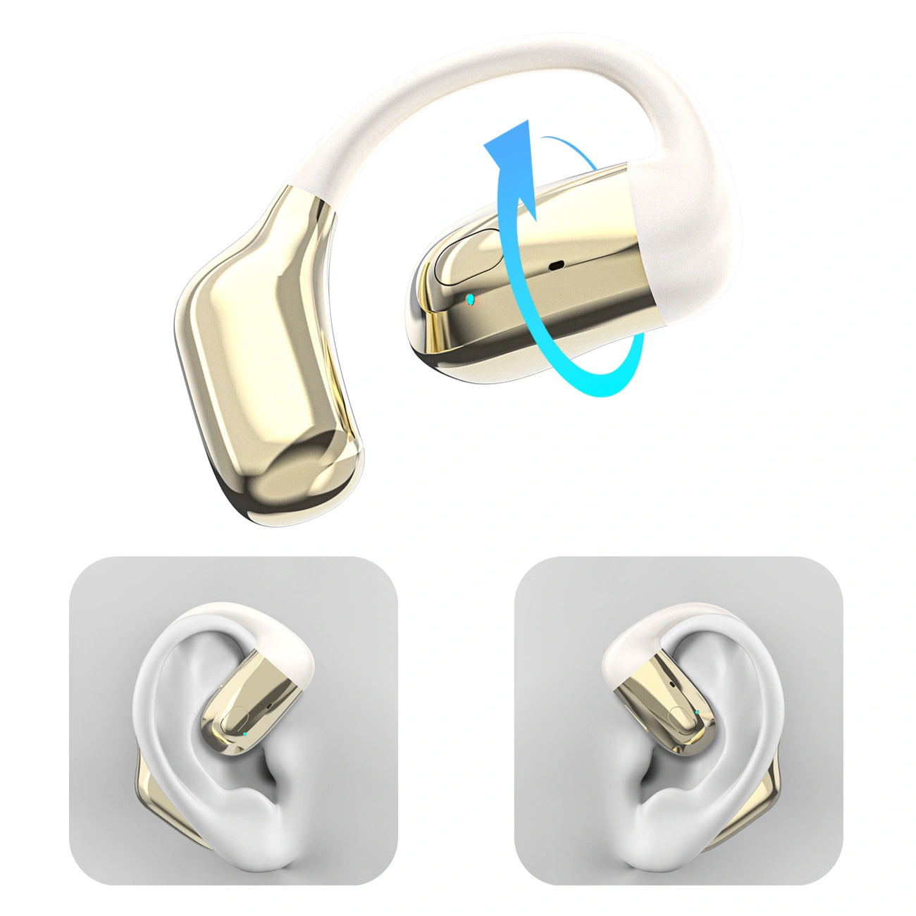Handsfree Bluetooth Dudao U4Pro, A2DP, Guldbeige