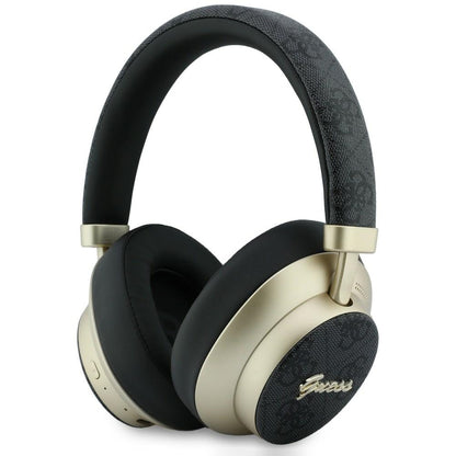 Handsfree Bluetooth Guess 4G Gold Script Metal, A2DP, Svart