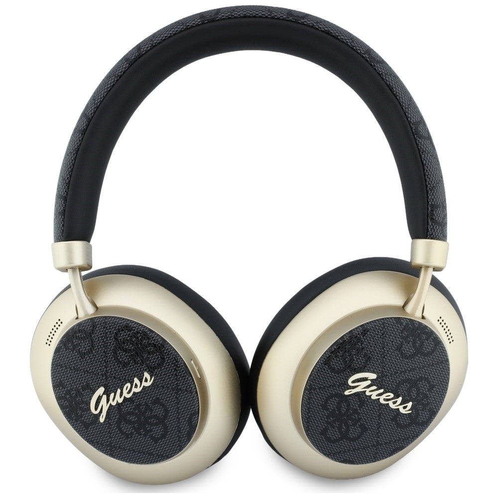 Handsfree Bluetooth Guess 4G Gold Script Metal, A2DP, Svart