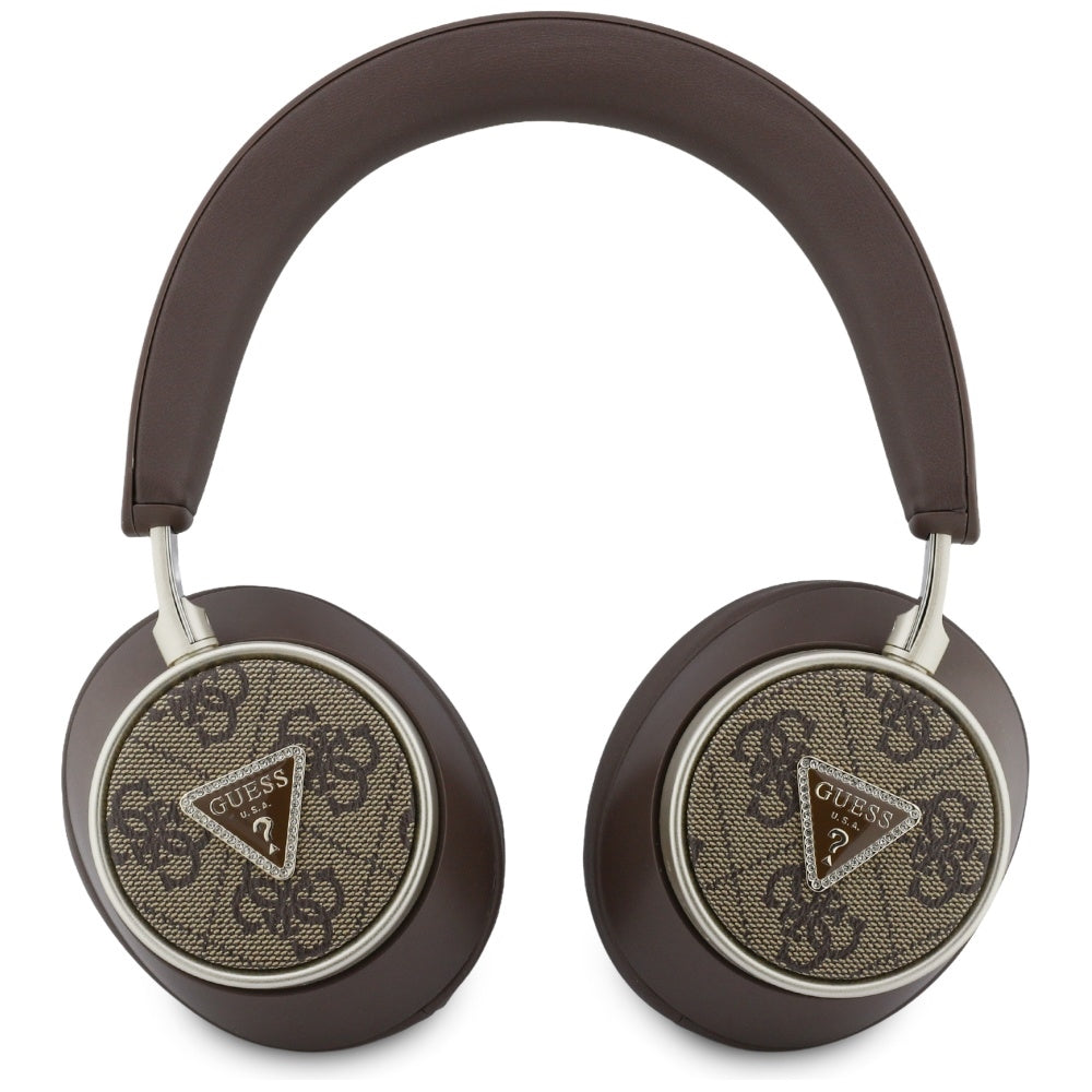 Handsfree Bluetooth Guess 4G Guldtriangellogotyp, A2DP, Brun
