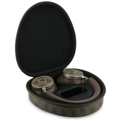Handsfree Bluetooth Guess 4G Guldtriangellogotyp, A2DP, Brun