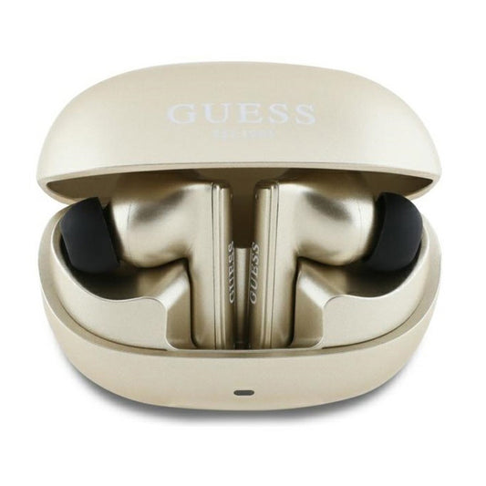 Handsfree Bluetooth Guess Capsule Printed Logo, TWS, ANC, Guld