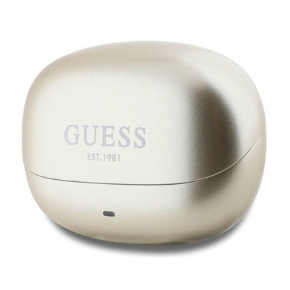 Handsfree Bluetooth Guess Capsule Printed Logo, TWS, ANC, Guld
