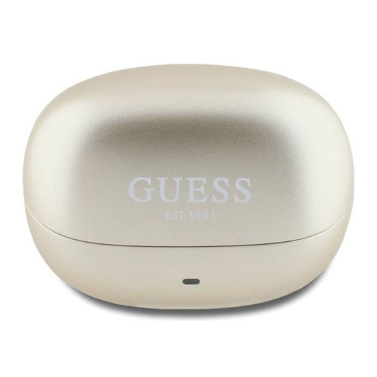 Handsfree Bluetooth Guess Capsule Printed Logo, TWS, ANC, Guld