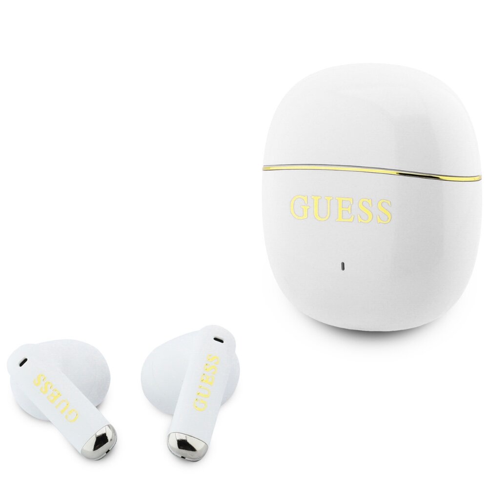 Handsfree Bluetooth Guess Glossy Gold Line Classic, TWS, Vit