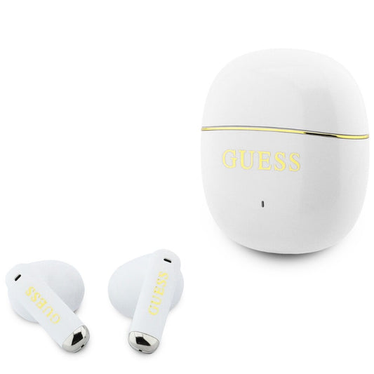 Handsfree Bluetooth Guess Glossy Gold Line Classic, TWS, Vit