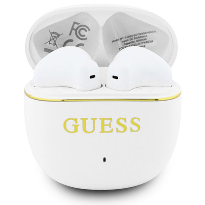 Handsfree Bluetooth Guess Glossy Gold Line Classic, TWS, Vit