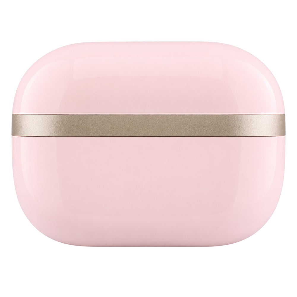Handsfree Bluetooth Guess Glossy Gold Line Printed Classic Logo, TWS, rosa