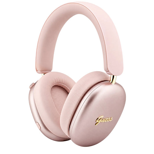 Handsfree Bluetooth Guess Metal Script Logo, A2DP, rosa