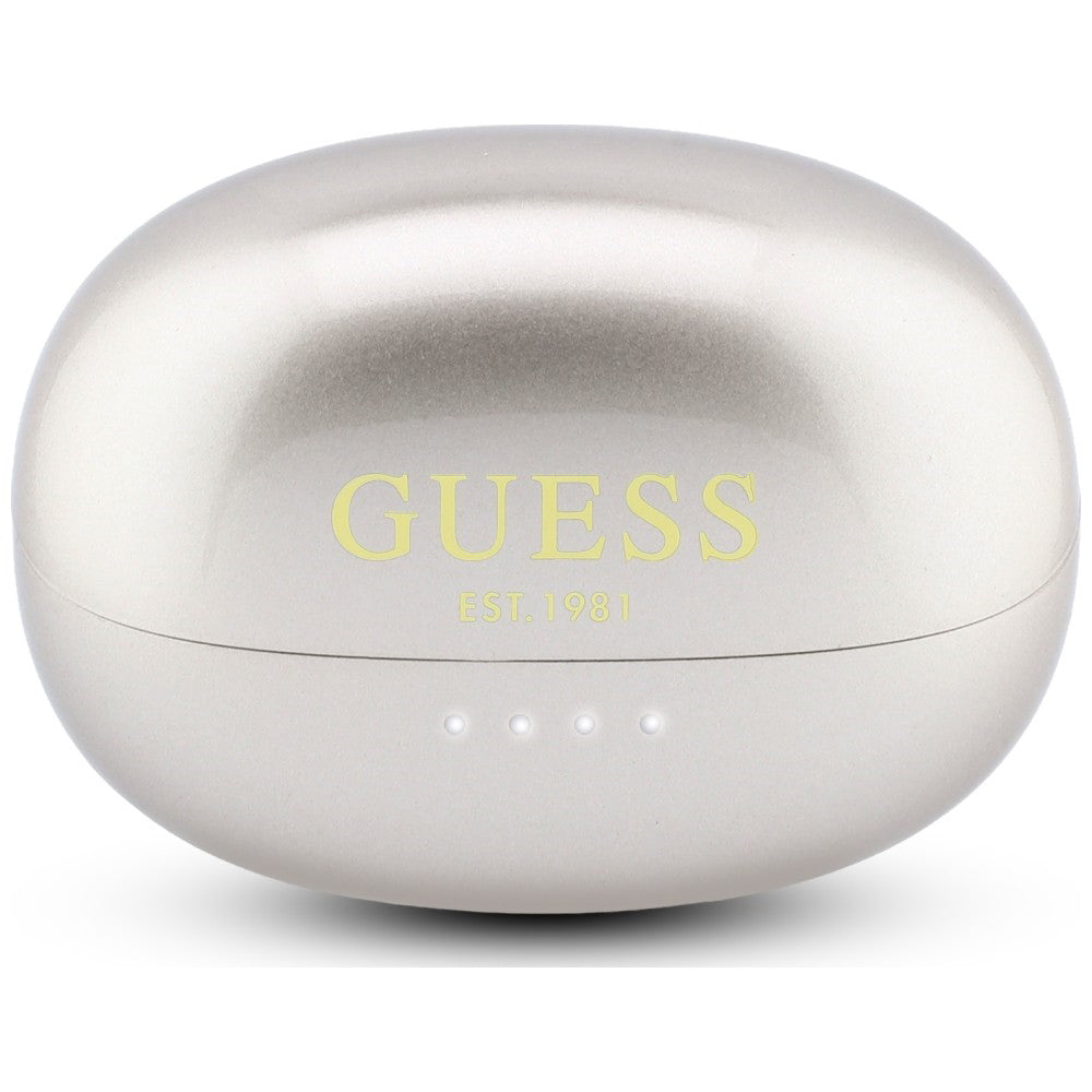 Handsfree Bluetooth Guess Metallisk Finish Elektropolerade Delar Klassisk, TWS, Guld
