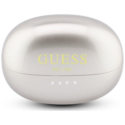 Handsfree Bluetooth Guess Metallisk Finish Elektropolerade Delar Klassisk, TWS, Guld