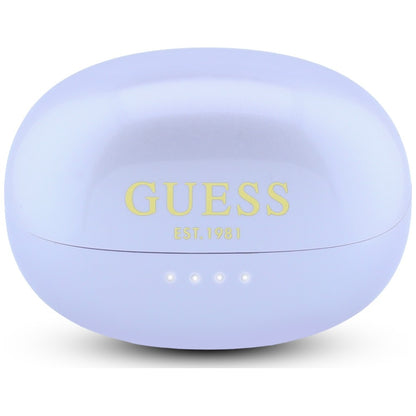 Handsfree Bluetooth Guess Metallisk Finish Elektropolerade Delar Klassisk, TWS, Lila