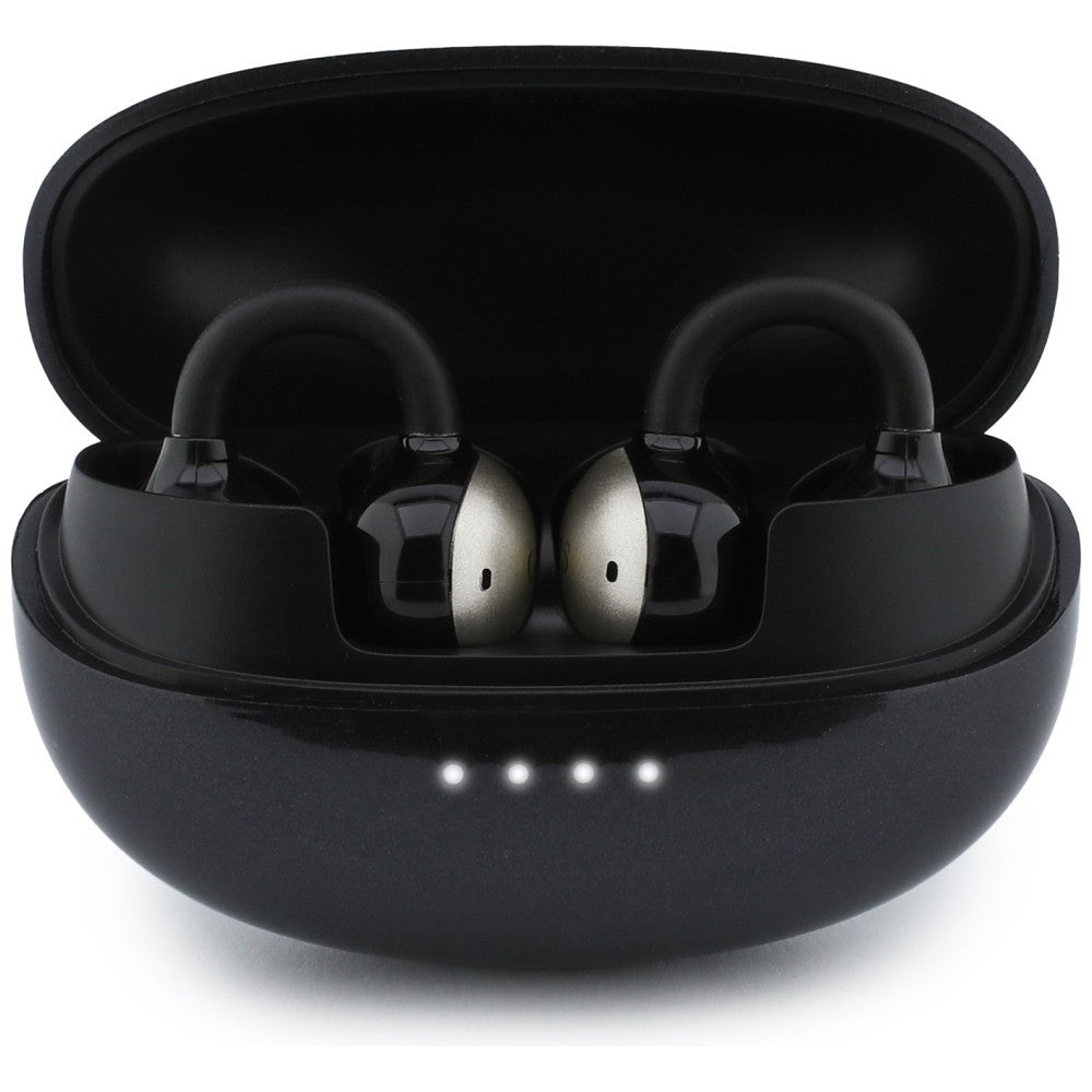 Handsfree Bluetooth Guess Metallisk Finish Elektropolerade Delar Klassisk, TWS, Svart