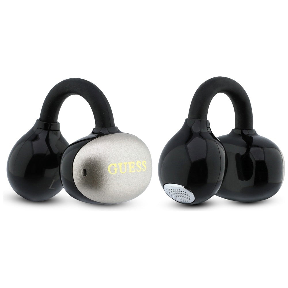 Handsfree Bluetooth Guess Metallisk Finish Elektropolerade Delar Klassisk, TWS, Svart