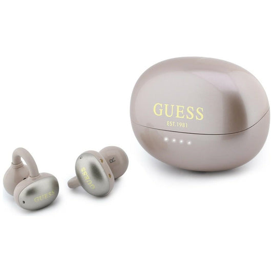Handsfree Bluetooth Guess Metallisk Finish Elektropolerade Delar Classic, TWS, Rosa