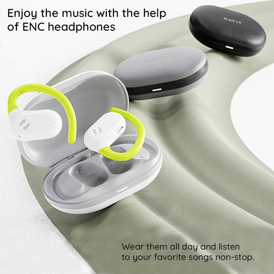 Handsfree Bluetooth HAVIT OWS915, TWS, Svart