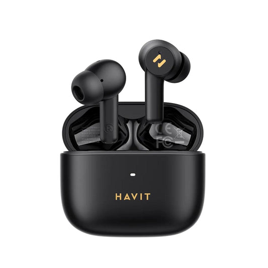 Handsfree Bluetooth HAVIT TW958 Pro, TWS, ANC, Svart