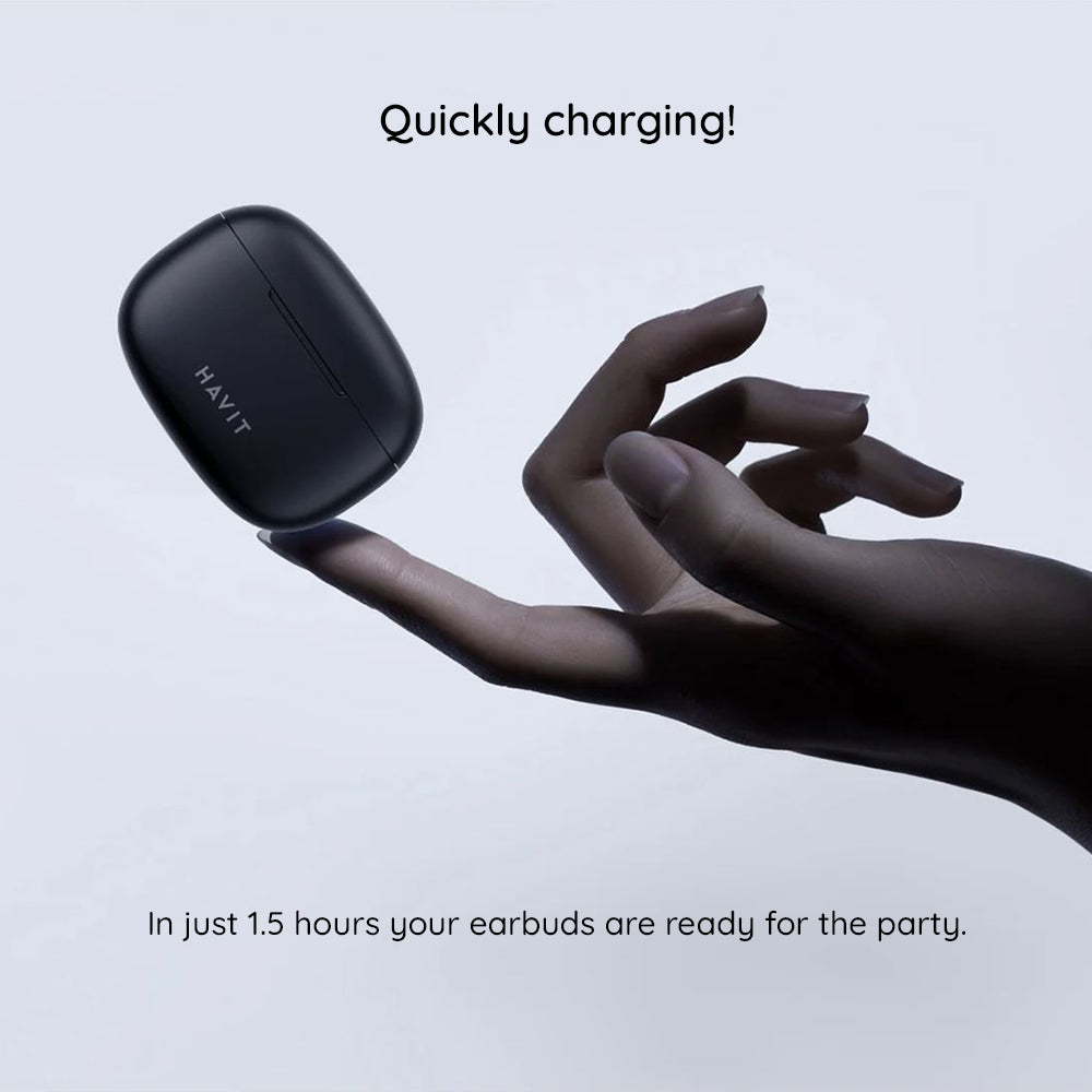 Handsfree Bluetooth HAVIT TW967 Pro, TWS, Svart