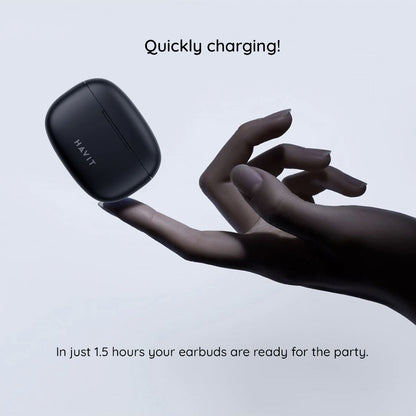 Handsfree Bluetooth HAVIT TW967 Pro, TWS, Svart