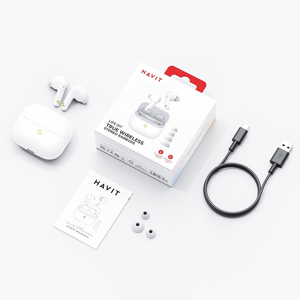 Handsfree Bluetooth HAVIT TW982, TWS, Grön