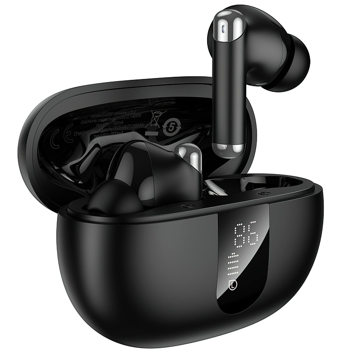 Handsfree Bluetooth HOCO EQ26, TWS, ANC, Svart