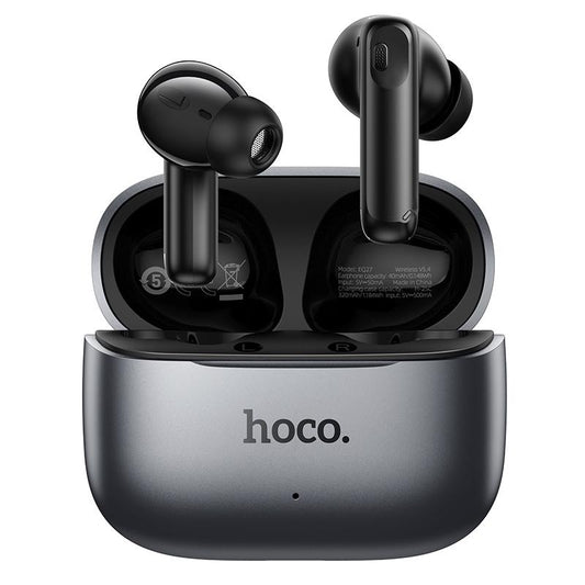 Bluetooth-handsfree HOCO EQ27 AI-översättning, TWS, ANC, Grå