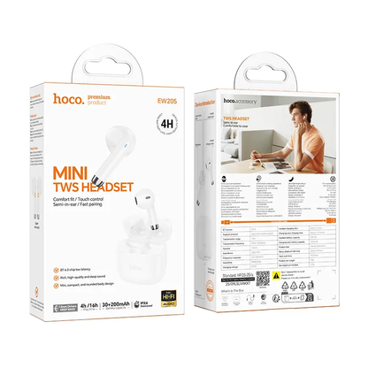 Bluetooth-handsfree HOCO EW205, TWS, Vit