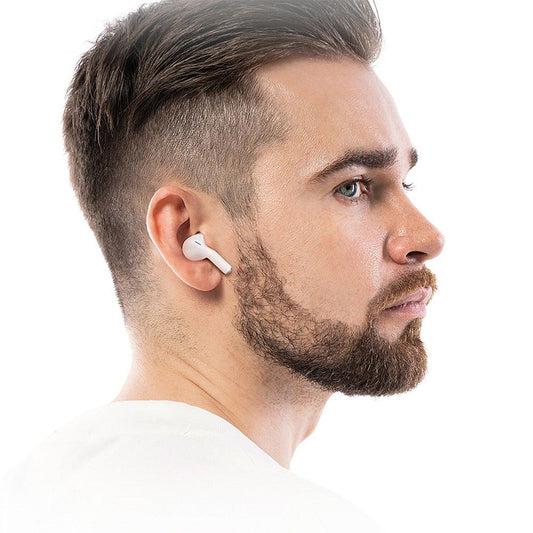 Handsfree Bluetooth HOCO EW54, TWS, Vit (Milky White)
