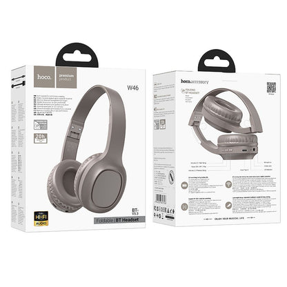 Bluetooth-handsfree HOCO W46, A2DP, Brun