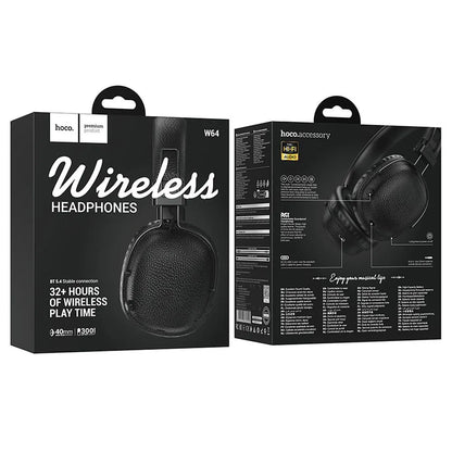 Handsfree Bluetooth HOCO W64, A2DP, Svart