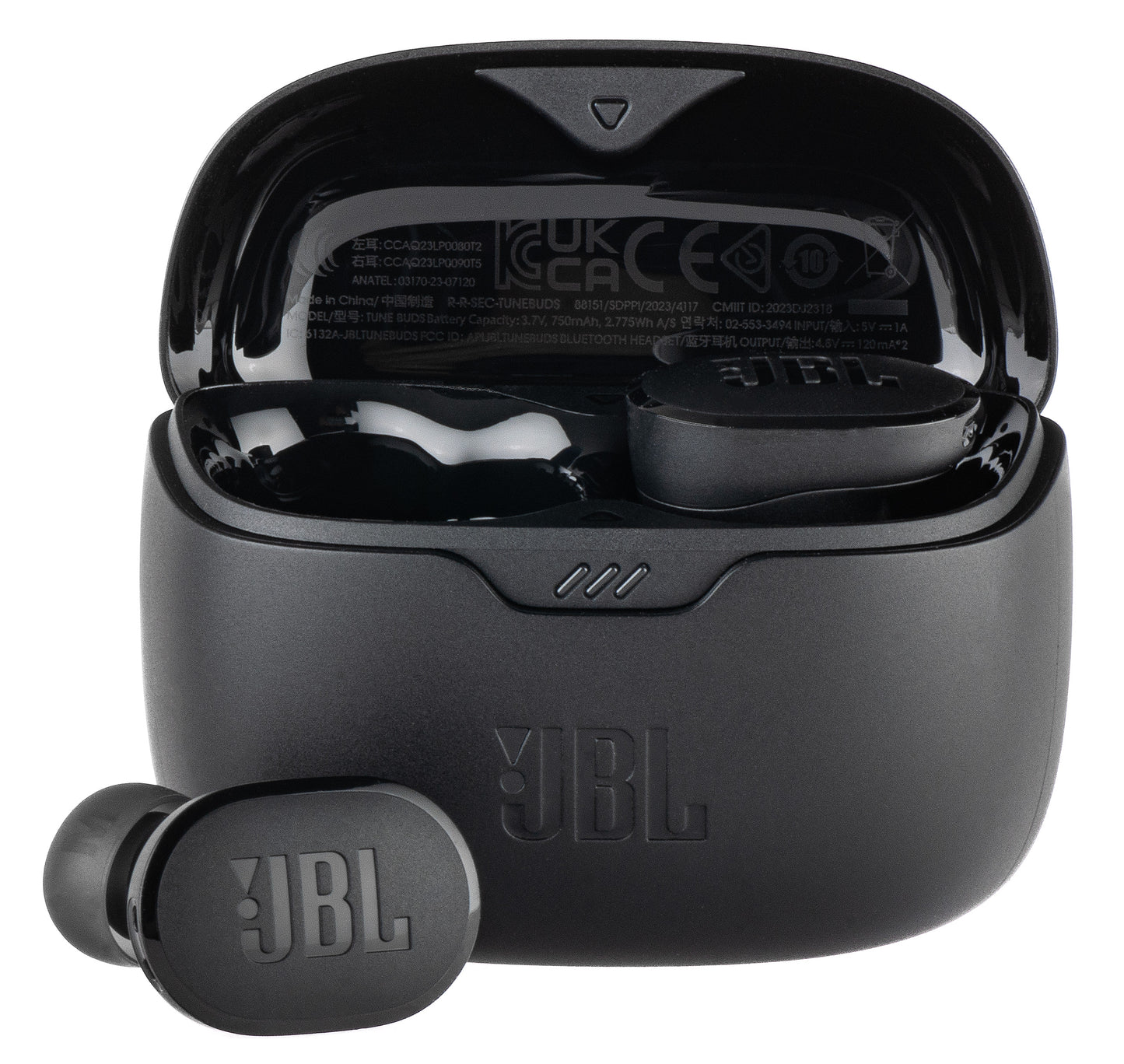Handsfree Bluetooth JBL Tune Buds, TWS, ANC, Multipoint, Svart JBLTBUDSBLK