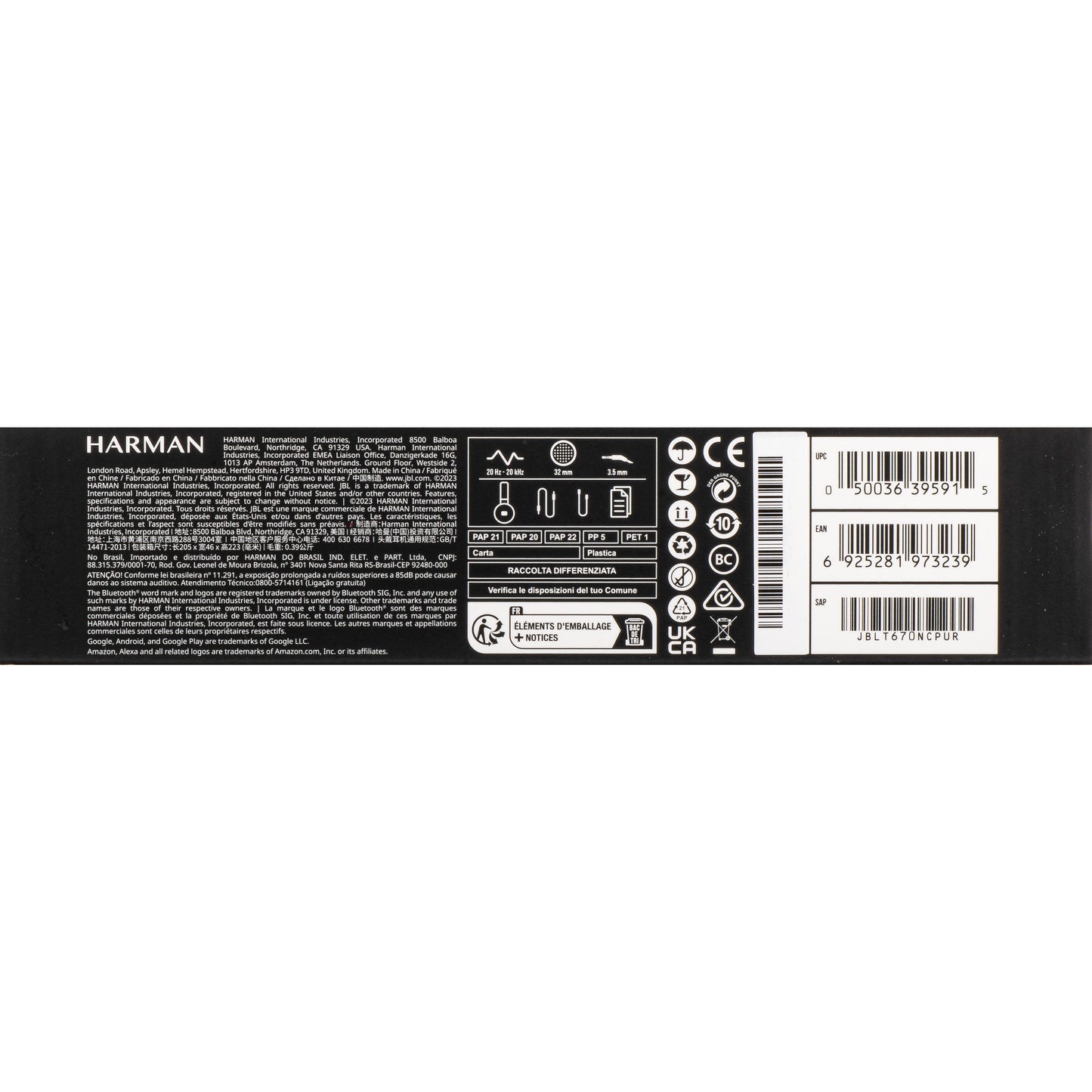 Handsfree Bluetooth JBL Tune 670NC, MultiPoint, A2DP, ANC, Vit JBLT670NCWHTAP