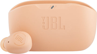 Handsfree Bluetooth JBL Wave Buds, TWS, Beige, Omslaget JBLWBUDSBEG